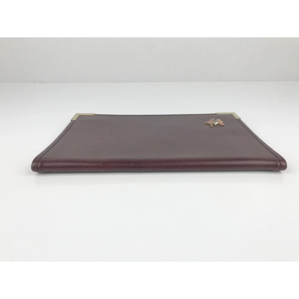 Anheuser-Busch Budweiser Eagle Logo Leather Portfolio Case Folio Hazel USA‎